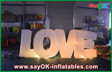 Giant Letter Lighted Love Sign Số Đối với quảng cáo / Đảng