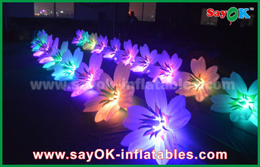 8m đầy màu sắc Inflatable chiếu sáng trang trí hoa cưới trong giai đoạn