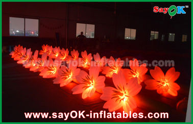 8m đầy màu sắc Inflatable chiếu sáng trang trí hoa cưới trong giai đoạn