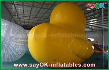 Vật liệu nhựa PVC đáng yêu 5m tùy chỉnh sản phẩm bơm hơi mô hình vịt màu vàng inflatable