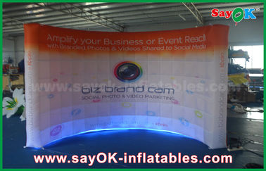 Wedding Photo Booth Cho thuê tùy chỉnh Led Air Wall Inflatable Photo Booth Tường chiếu sáng