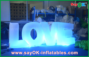 3x1.2 m Inflatable Trang Trí Chiếu Sáng Love Letters Cho Đám Cưới Với Nylon Vải