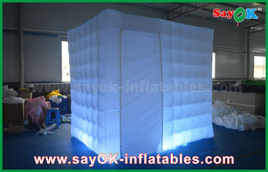 Inflatable Photo Booth Thuê One Door Square Wedding Digital Inflatable Open Air White Photo Booth