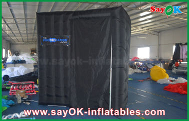 Photo Booth Props Black Arc Shape Inflatable Photo Booth Bao vây Bán buôn Photobooth Có in