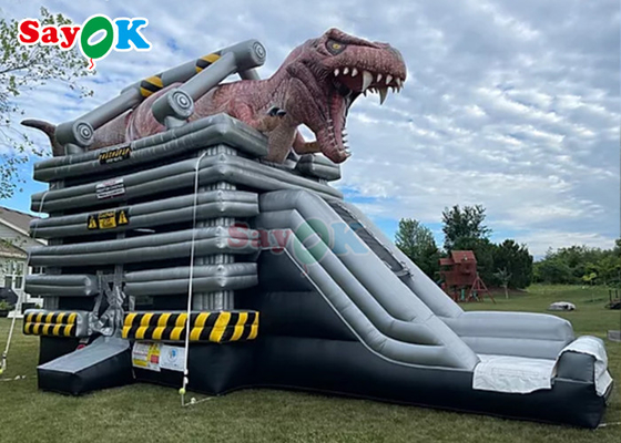 Outdoor Inflatable Slide kích thước tùy chỉnh thương mại Inflatable Bounce Slide cho trẻ em Dinosaur Inflatable Slide