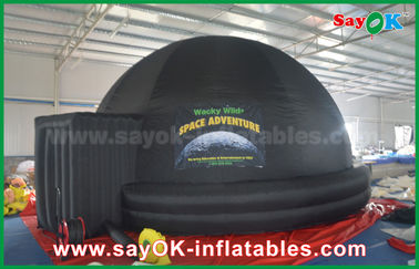 5 m DIA Đen Inflatable planetarium Dome Chiếu Tent Cho Trường Dạy