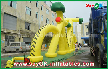 Ngoài trời khuyến mại Inflatable mẫu xe đạp cho quảng cáo với in