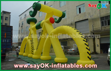 Tùy chỉnh hình dạng khổng lồ quảng cáo Inflatable xe đạp mô hình với CE Blower