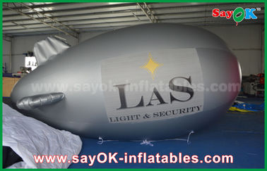 PVC 5m Inflatable Helium Balloon Máy bay Zeppelin cho quảng cáo
