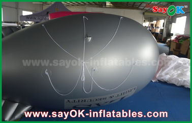 PVC 5m Inflatable Helium Balloon Máy bay Zeppelin cho quảng cáo