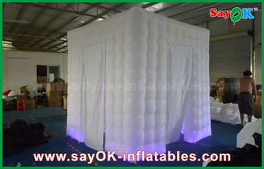 Photo Booth Backdrop Hai Cửa Inflatable Photo Booth Props Portable Shell With Led Lighting