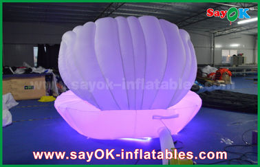 CE Nylon Vải Giant Inflatable Chiếu Sáng Trang Trí Led tim cho Đảng Stage