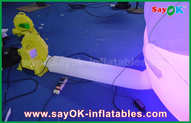 CE Nylon Vải Giant Inflatable Chiếu Sáng Trang Trí Led tim cho Đảng Stage