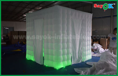 2.5 m X 2.5 m X 2.5 m Hai Cửa Inflatable Gian Hàng Ảnh Đạo Cụ Xách Tay Photo Booth Lều