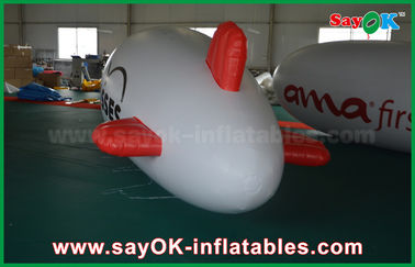 0.2mm PVC biểu tượng tùy chỉnh inflatable helium bóng 5m helium Zeppelin máy bay không khí