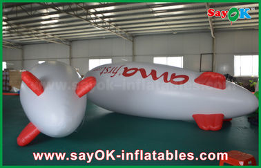 5m nổi quảng cáo inflatable bóng helium máy bay Zeppelin cho xúc tiến
