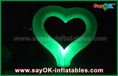 Sự kiện Giant Led Inflatable chiếu sáng trang trí trái tim với Coloful chiếu sáng