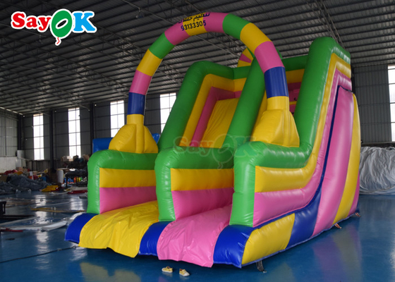 Bouncy Slide nhồi hơi Công viên giải trí Commercial Inflatable Slide Bouncer Slide nước nướng 6x4x5m