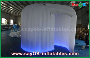Photo Booth Backdrop Trang trí Led Igloo Inflatable Photo Booth Enclosure Cube With Lighting