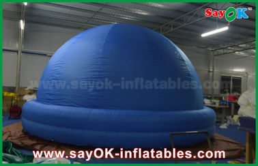 Logo In Màu Xanh Kỹ Thuật Số Inflatable Planetarium Dome Lều Cho các Trường Học 4 m-15 m