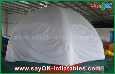 Lều sân bơm hơi Lều không khí bơm hơi không thấm nước màu trắng Lều vòm bơm hơi PVC tùy chỉnh cho sự kiện