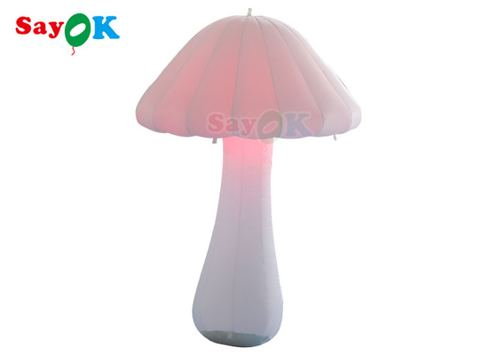 Vải Oxford 2m LED bơm hơi Trang trí chiếu sáng Nấm trắng