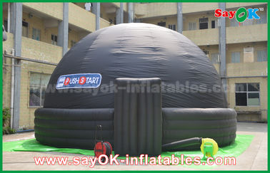 Đen 7 m DIA Inflatable Di Động Planetarium Chiếu Inflatable Dome Cinema Tent