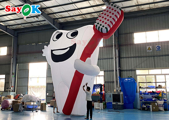 Đen 6m hình ảnh hoạt hình bơm lên Giant Teeth sản phẩm quảng cáo Mô hình bơm lên