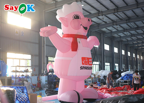 Giant Inflatable nhân vật hoạt hình con lợn mô hình quảng cáo nhân vật hoạt hình cho sinh nhật