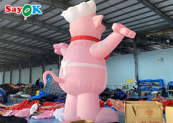 Giant Inflatable nhân vật hoạt hình con lợn mô hình quảng cáo nhân vật hoạt hình cho sinh nhật