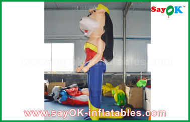 Chiều cao 2m Inflatable nhân vật hoạt hình Inflatable Bossy Cow Với Built - In Blower