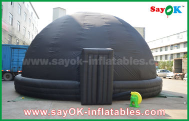 Đen Blow Up Inflatable di động Planetarium Dome chiếu Tent Với ​​Air Blower