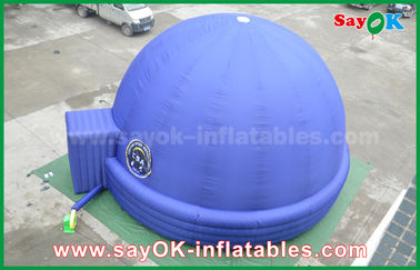 Màu xanh 7m DIA Inflatable Planetarium Dome Kiến trúc bền chiếu lều