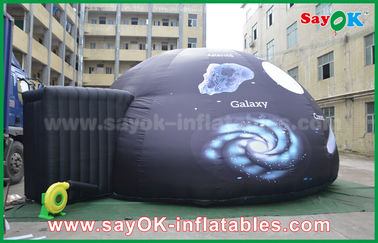 Khổng lồ oxford vải inflatable Planetarium mái vòm chiếu lều RoHS phê duyệt