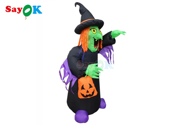 PVC trang trí sân vườn Halloween Đạo cụ bơm hơi In lụa phù thủy kinh dị