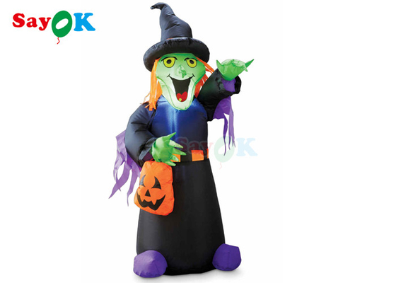 PVC trang trí sân vườn Halloween Đạo cụ bơm hơi In lụa phù thủy kinh dị