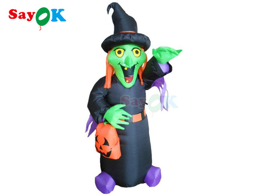 PVC trang trí sân vườn Halloween Đạo cụ bơm hơi In lụa phù thủy kinh dị