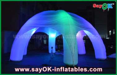Câu lạc bộ đêm bơm hơi 5 chân Đèn LED chiếu sáng Lều mái vòm bơm hơi nhện với máy thổi CE / UL