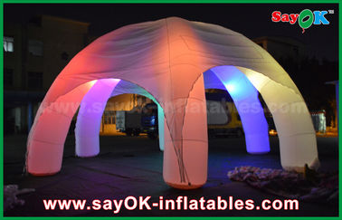 Câu lạc bộ đêm bơm hơi 5 chân Đèn LED chiếu sáng Lều mái vòm bơm hơi nhện với máy thổi CE / UL