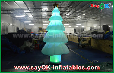 3m Inflatable ánh sáng trang trí LED chiếu sáng cây Giáng sinh với chất liệu nylon