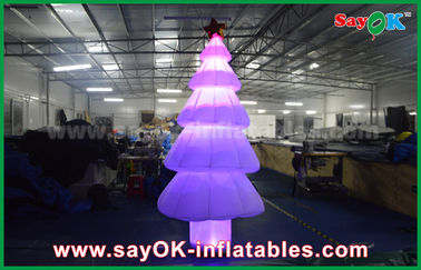 3m Inflatable ánh sáng trang trí LED chiếu sáng cây Giáng sinh với chất liệu nylon