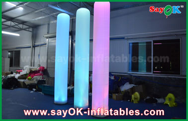3m vải nylon cao inflatable chiếu sáng trang trí trụ cột hình dạng cho quảng cáo