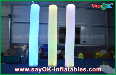 3m vải nylon cao inflatable chiếu sáng trang trí trụ cột hình dạng cho quảng cáo