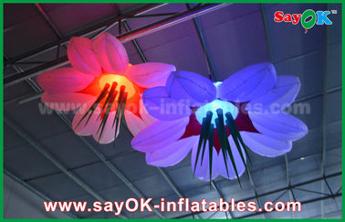 LED Treo Hoa Inflatable Chiếu Sáng Trang Trí Nylon Vải Cho Quảng Cáo / Sự Kiện