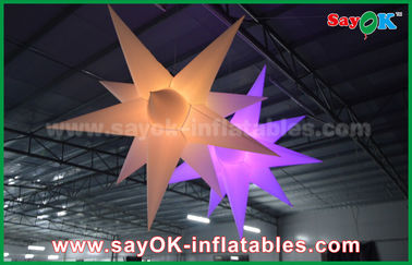 Nylon quảng cáo LED sao Balloon ngoài trời Inflatable trang trí với CE / UL Blower