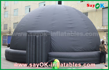 6m DIA Đen Mobile Inflatable Planetarium Dome chiếu Tent Với ​​Air Blower