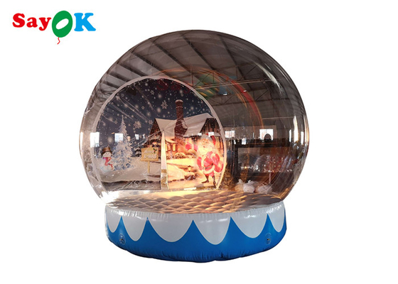 Lều bong bóng bơm hơi quả cầu tuyết tùy chỉnh cho trung tâm mua sắm