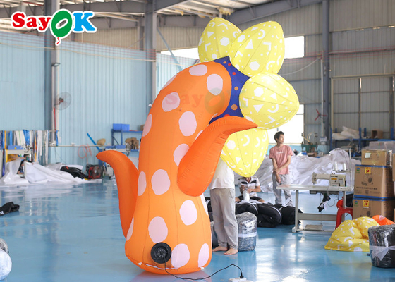 3m Inflatable Sunflower để trang trí tiệc cưới cho bữa tiệc điên rồ cuối tuần