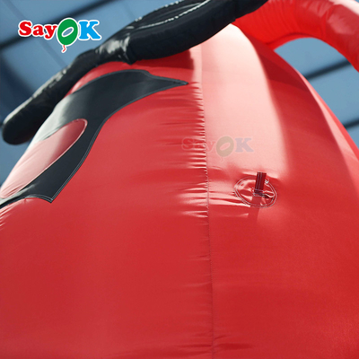 Giant Inflatable Cartoon Characters Tôm hùm Mô hình 4mH Màu đỏ Quảng cáo Inflatable