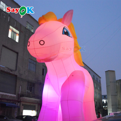 Tùy chỉnh 10m bong bóng Unicorn bơm quảng cáo Mô hình hoạt hình Loại nhân vật hoạt hình bơm